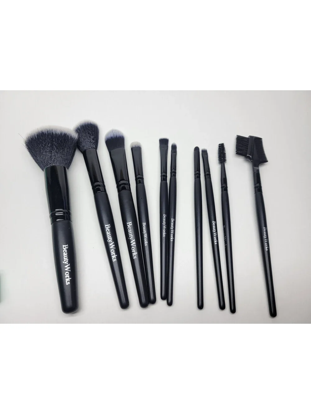 10pc Makeup Brush Set BeautyWorks NYC  + Macy's 3 Pc Brush Cleaner & Holder Set
